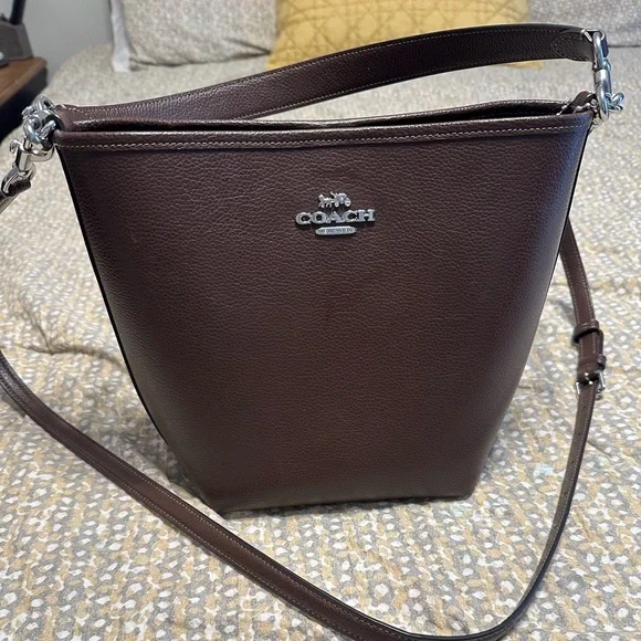 Mollie Coach Town Bucket Bag - Brown Leather - Picture 2 of 10